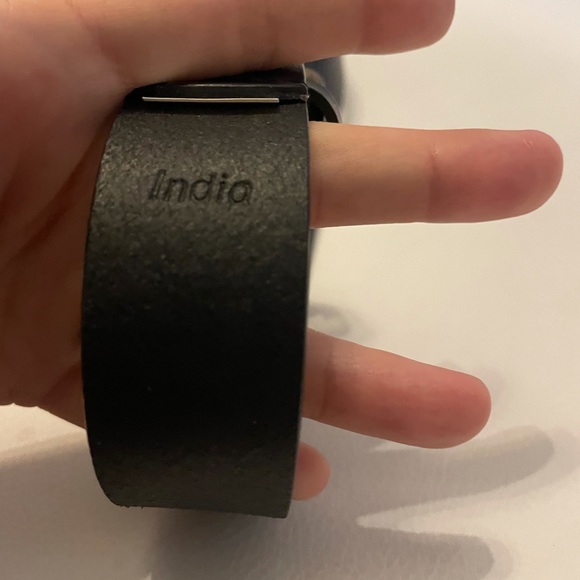 Black leather timberland belt - Picture 6 of 6